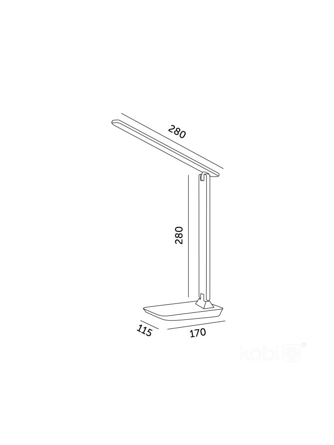 Lampka biurkowa LED NOBLITE N 7W 3CCT brązowa LED2B 