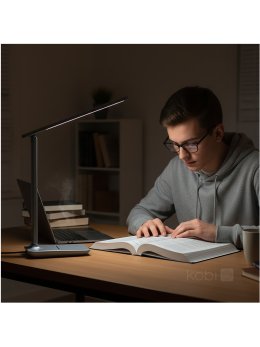 Lampka biurkowa LED NOBLITE N 7W 3CCT szara LED2B 