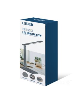 Lampka biurkowa LED NOBLITE N 7W 3CCT szara LED2B 