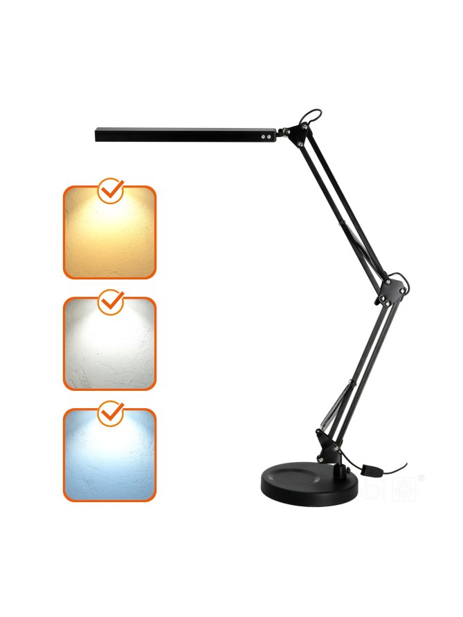 Lampka biurkowa LED TENUIX 14W 3CCT czarna LED2B 