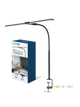 Lampka biurkowa LED TENUIX DUO 2 14W CCT czarna LED2B 