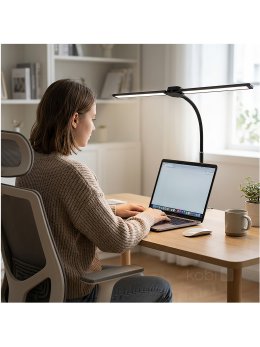 Lampka biurkowa LED TENUIX DUO 2 14W CCT czarna LED2B 