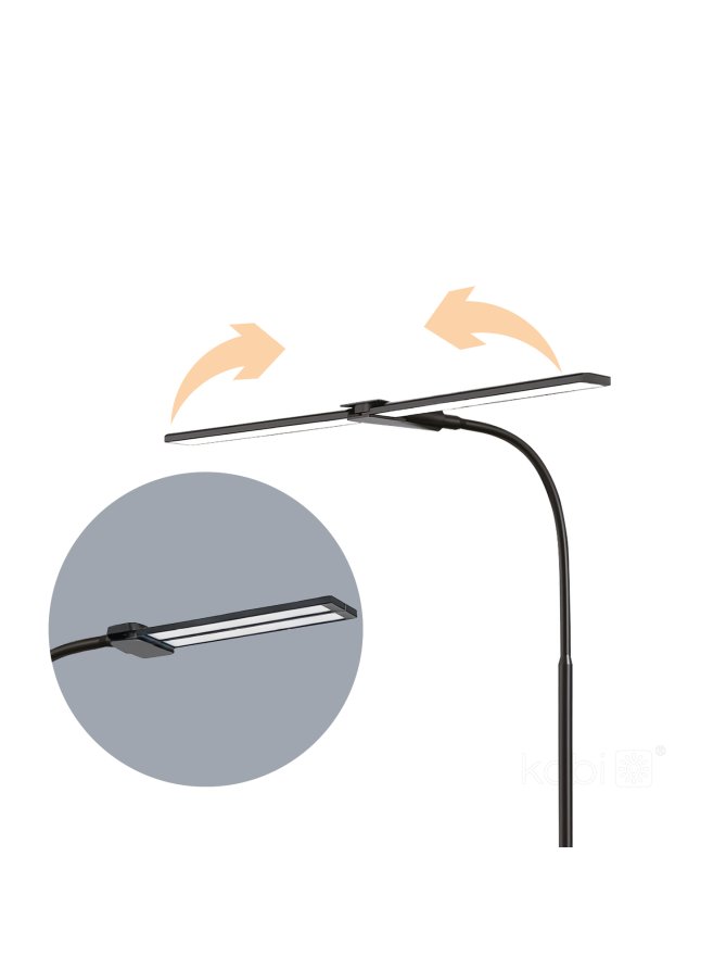 Lampka biurkowa LED TENUIX DUO 2 14W CCT czarna LED2B 
