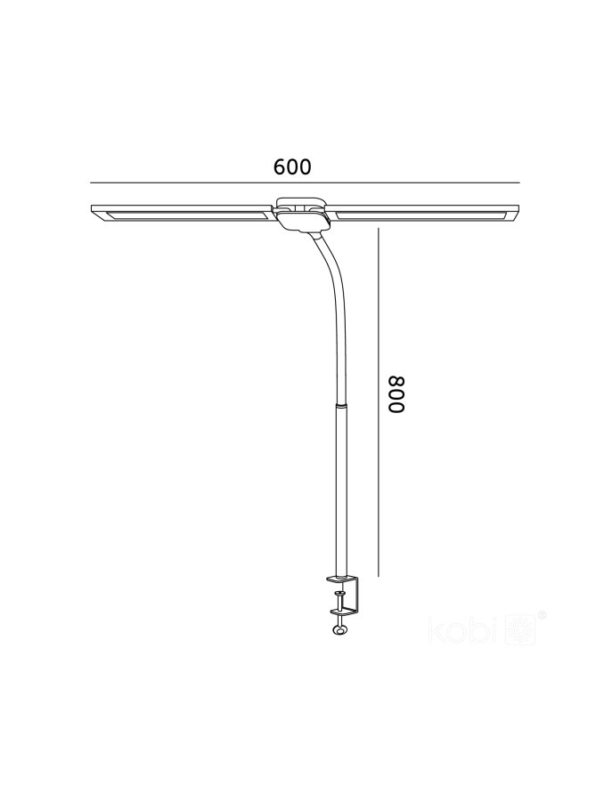 Lampka biurkowa LED TENUIX DUO 2 14W CCT czarna LED2B 