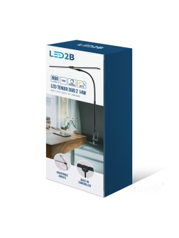 Lampka biurkowa LED TENUIX DUO 2 14W CCT czarna LED2B 