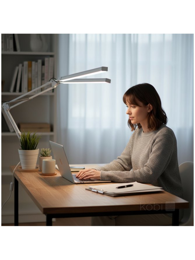 Lampka biurkowa LED TENUIX DUO 14W 3CCT biała LED2B 