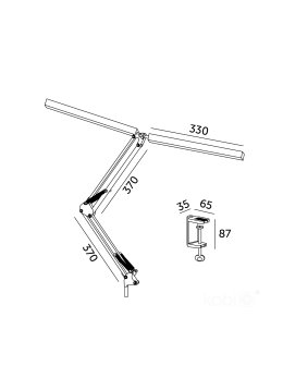 Lampka biurkowa LED TENUIX DUO 14W 3CCT biała LED2B 