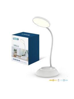 Lampka biurkowa LED VISUA DESK 5W biała LED2B 