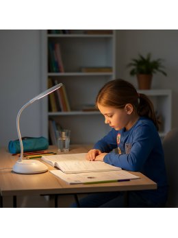 Lampka biurkowa LED VISUA DESK 5W biała LED2B 