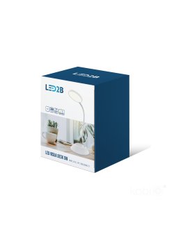 Lampka biurkowa LED VISUA DESK 5W biała LED2B 