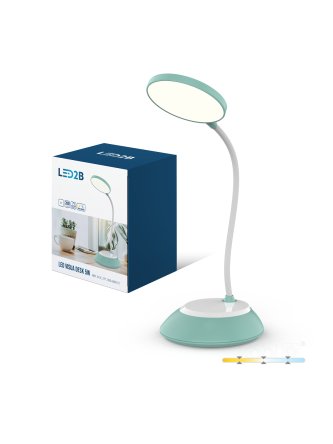 Lampka biurkowa LED VISUA DESK 5W miętowa LED2B 
