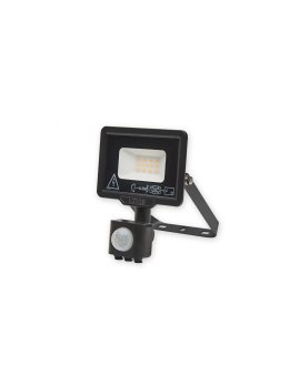 Naświetlacz zewnętrzny z czujnikiem ruchu PIR LED MHC 10W 3000K IP44 czarny LED2B 