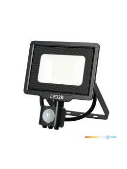 Naświetlacz zewnętrzny z czujnikiem ruchu PIR LED MHC 20W 6500K IP65 czarny LED2B 