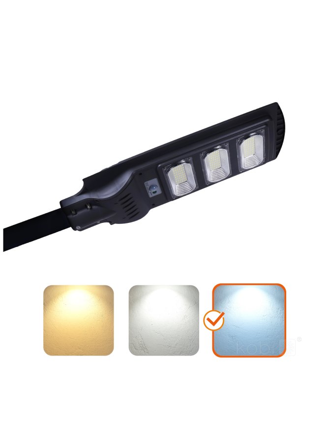 Lampa uliczna solarna z czujnikiem ruchu LED URBI 8W 6500K IP54 LED2B 