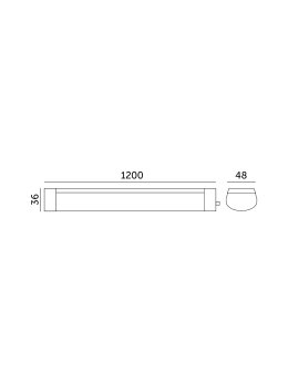 Oprawa hermetyczna liniowa LED MIVRO 36W 4000K IP65 LED2B 