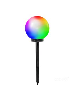 Lampa solarna wbijana LED SPHERE G2 20cm RGB IP44 LED2B 