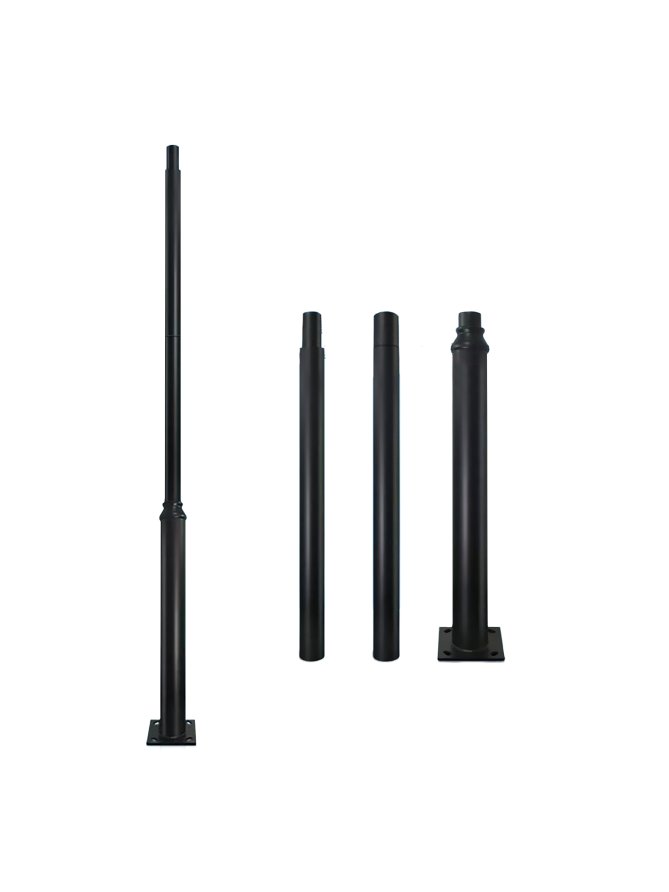 Słup oświetleniowy stalowy modułowy BASE SV 3m Fi 60 mm czarny Kobi 