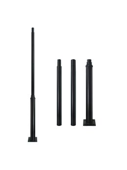 Słup oświetleniowy stalowy modułowy BASE SV 3m Fi 60 mm czarny Kobi 