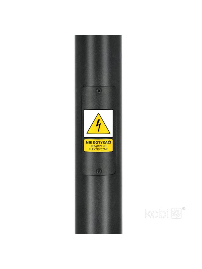 Słup oświetleniowy stalowy modułowy BASE SV 3m Fi 60 mm czarny Kobi 