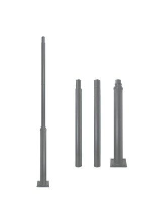 Słup oświetleniowy stalowy modułowy BASE SV 3m Fi 60 mm szary Kobi 
