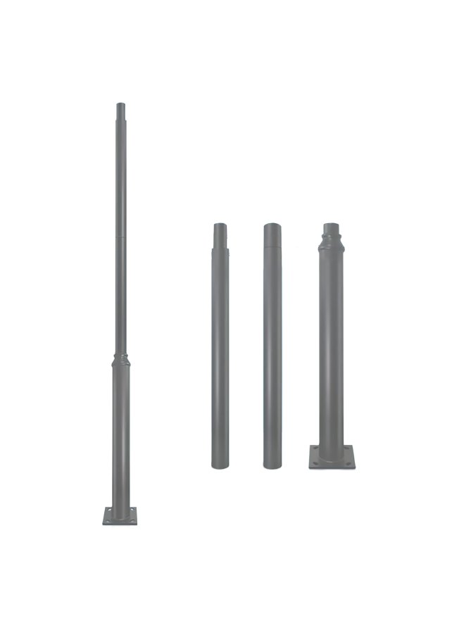 Słup oświetleniowy stalowy modułowy BASE SV 3m Fi 60 mm szary Kobi 