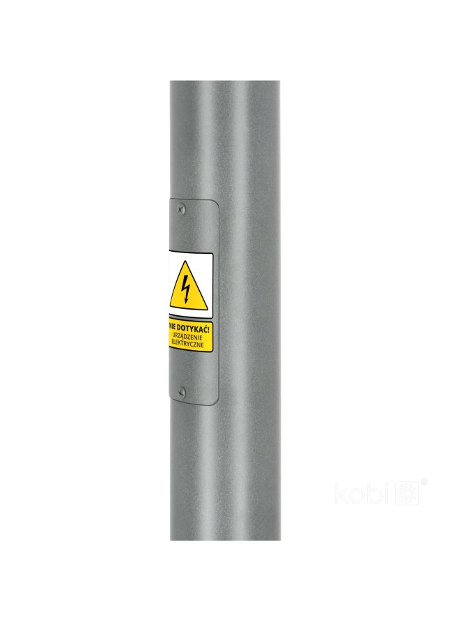Słup oświetleniowy stalowy modułowy BASE SV 3m Fi 60 mm szary Kobi 