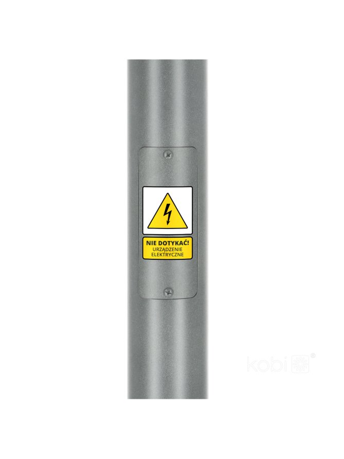 Słup oświetleniowy stalowy modułowy BASE SV 3m Fi 60 mm szary Kobi 