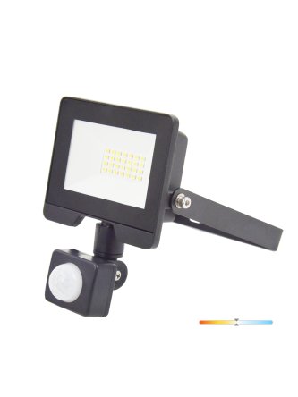 Naświetlacz LED z czujnikiem ruchu PIR 20W 4000K IP54 czarny LED2B RED 