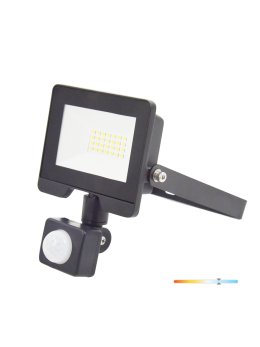 Naświetlacz LED z czujnikiem ruchu PIR 20W 6500K IP54 czarny LED2B RED 