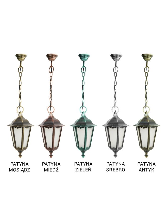 Lampa zewnętrzna wisząca ogrodowa Retro Classic K 1018/1/D - LEDco.pl
