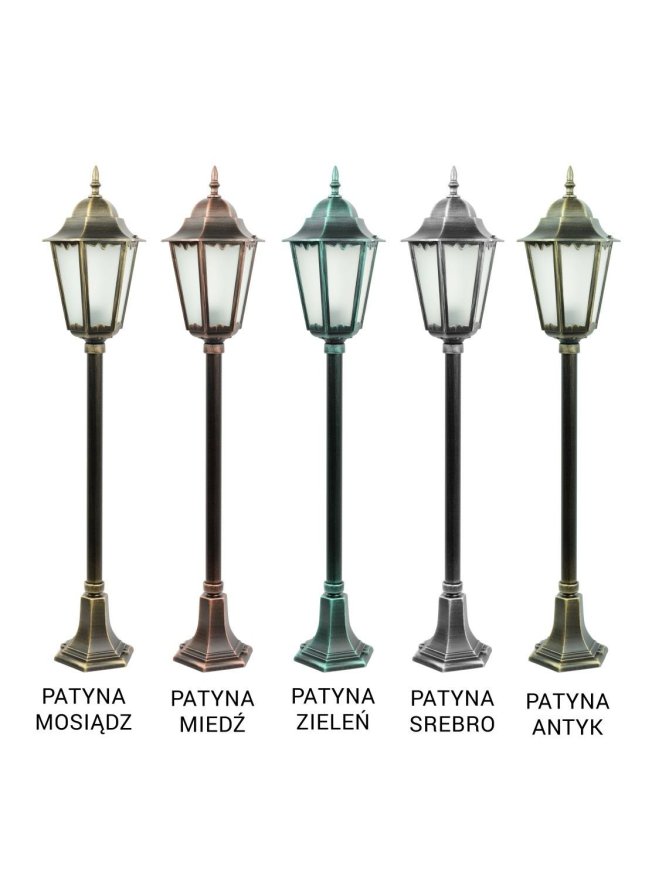 Lampa ogrodowa klasyczna Retro Classic II 115cm K 5002/2/H - LEDco.pl