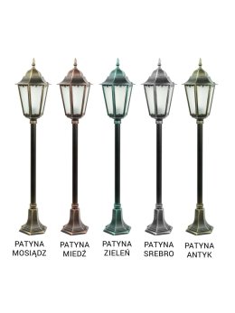 Lampa ogrodowa klasyczna Retro Classic II 115cm K 5002/2/H - LEDco.pl