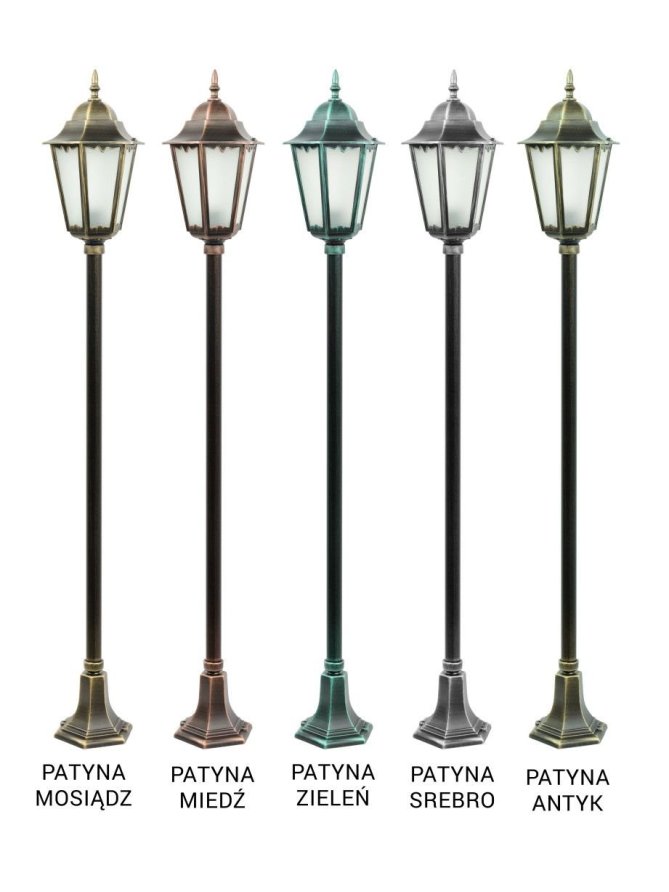 Lampa ogrodowa klasyczna Retro Classic II 165cm K 5002/1/H - LEDco.pl