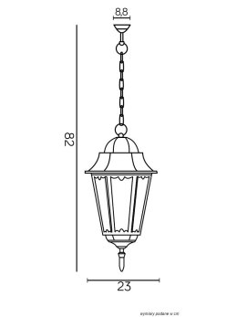 Lampa zewnętrzna wisząca ogrodowa Retro Classic II K 1018/1/DH LEDco.pl