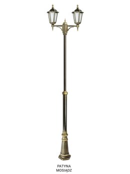 Podwójna latarnia ogrodowa RETRO CLASSIC 195-295cm | LEDco.pl