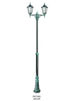 Podwójna latarnia ogrodowa RETRO CLASSIC 195-295cm | LEDco.pl
