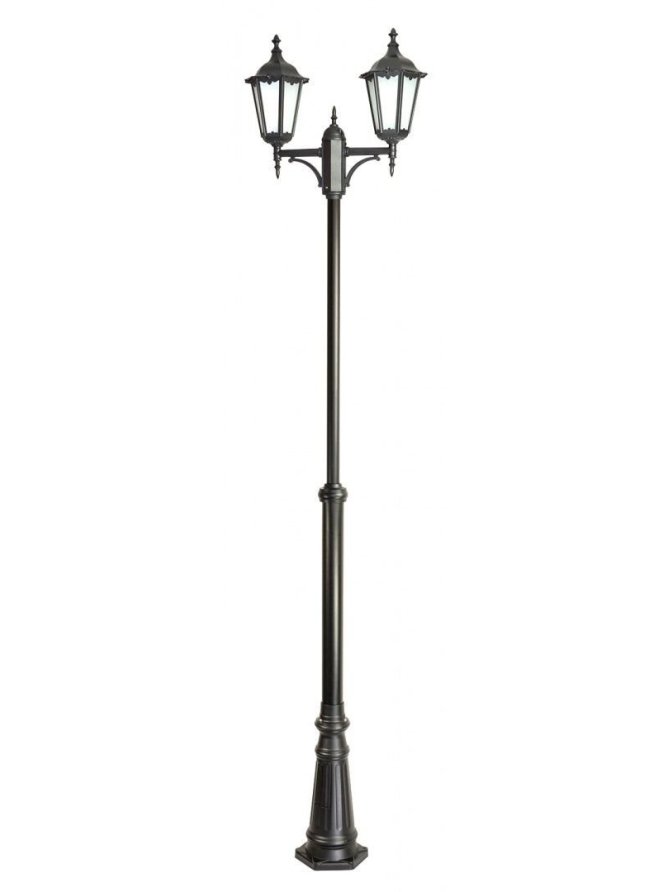 Podwójna latarnia ogrodowa RETRO CLASSIC 195-295cm | LEDco.pl