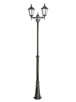 Podwójna latarnia ogrodowa RETRO CLASSIC 195-295cm | LEDco.pl