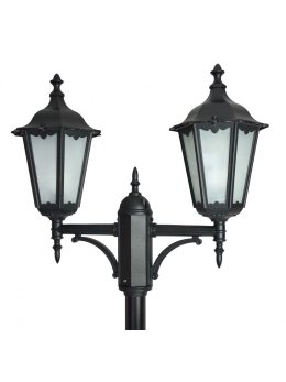 Podwójna latarnia ogrodowa RETRO CLASSIC 195-295cm | LEDco.pl