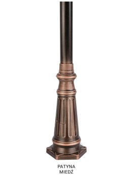 Latarnia Retro Classic 195-295cm OGMWN3 klasyczna potrójna - sklep LEDco.pl