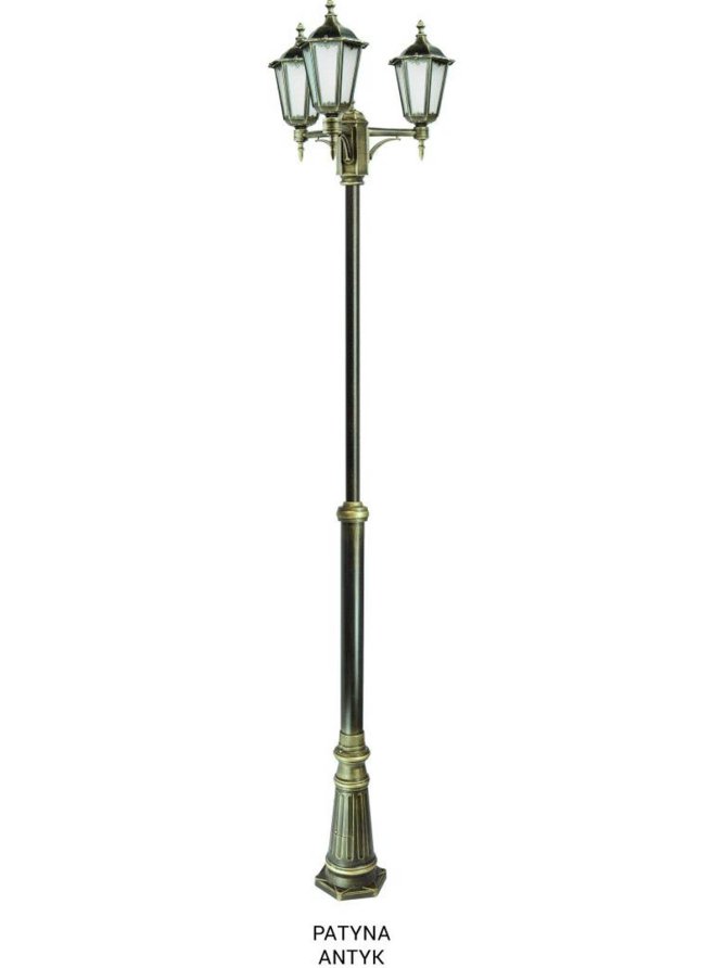 Latarnia Retro Classic 195-295cm OGMWN3 klasyczna potrójna - sklep LEDco.pl