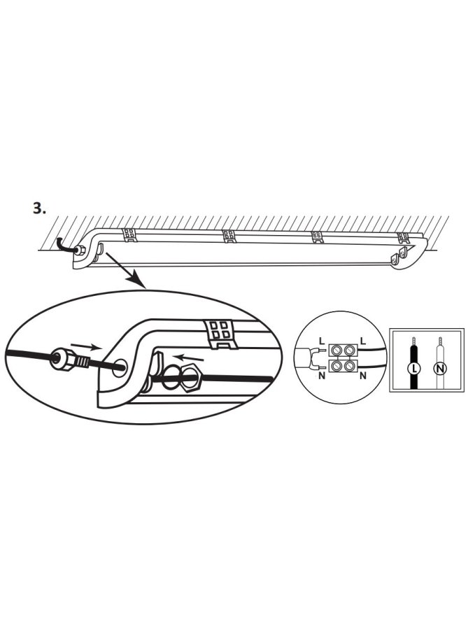Oprawa IP65 120cm do świetlówek LED T8 do hali magazynu - LEDco.pl