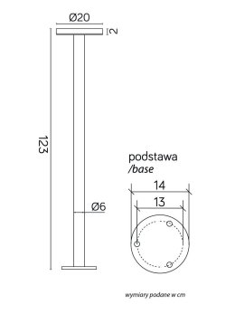 Słupek ogrodowy LED RONDO II 42cm zmienna barwa CCT | sklep LEDco.pl