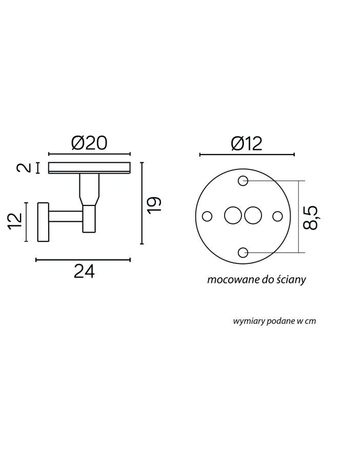 Kinkiet elewacyjny LED RONDO II 12W zmienna barwa CCT | LEDco.pl
