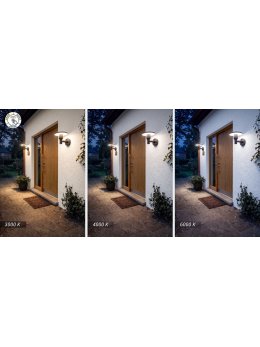 Kinkiet elewacyjny LED RONDO II 12W zmienna barwa CCT | LEDco.pl