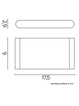 Kinkiet zewnętrzny LED SLIM 11W CCT góra-dół | sklep LEDco.pl