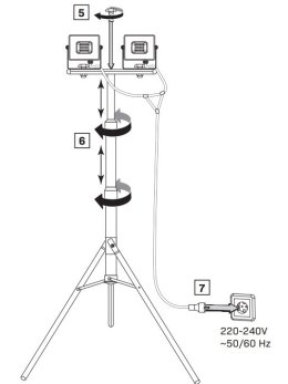 Statyw zestaw LED 140cm tripod regulowana wysokość - LEDco.pl