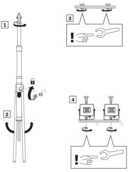 Statyw zestaw LED 140cm tripod regulowana wysokość - LEDco.pl