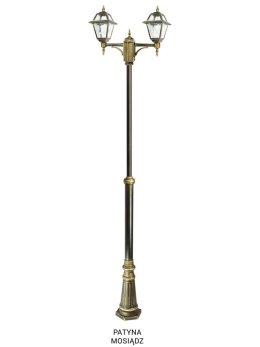 Podwójna latarnia ogrodowa WITRAŻ 185-285cm | sklep LEDco.pl