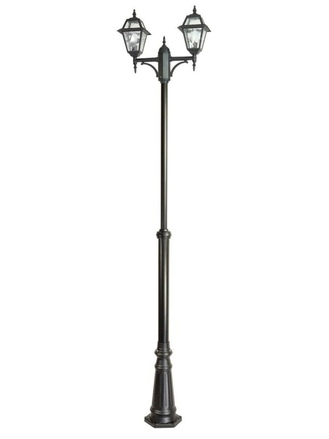 Podwójna latarnia ogrodowa WITRAŻ 185-285cm | sklep LEDco.pl